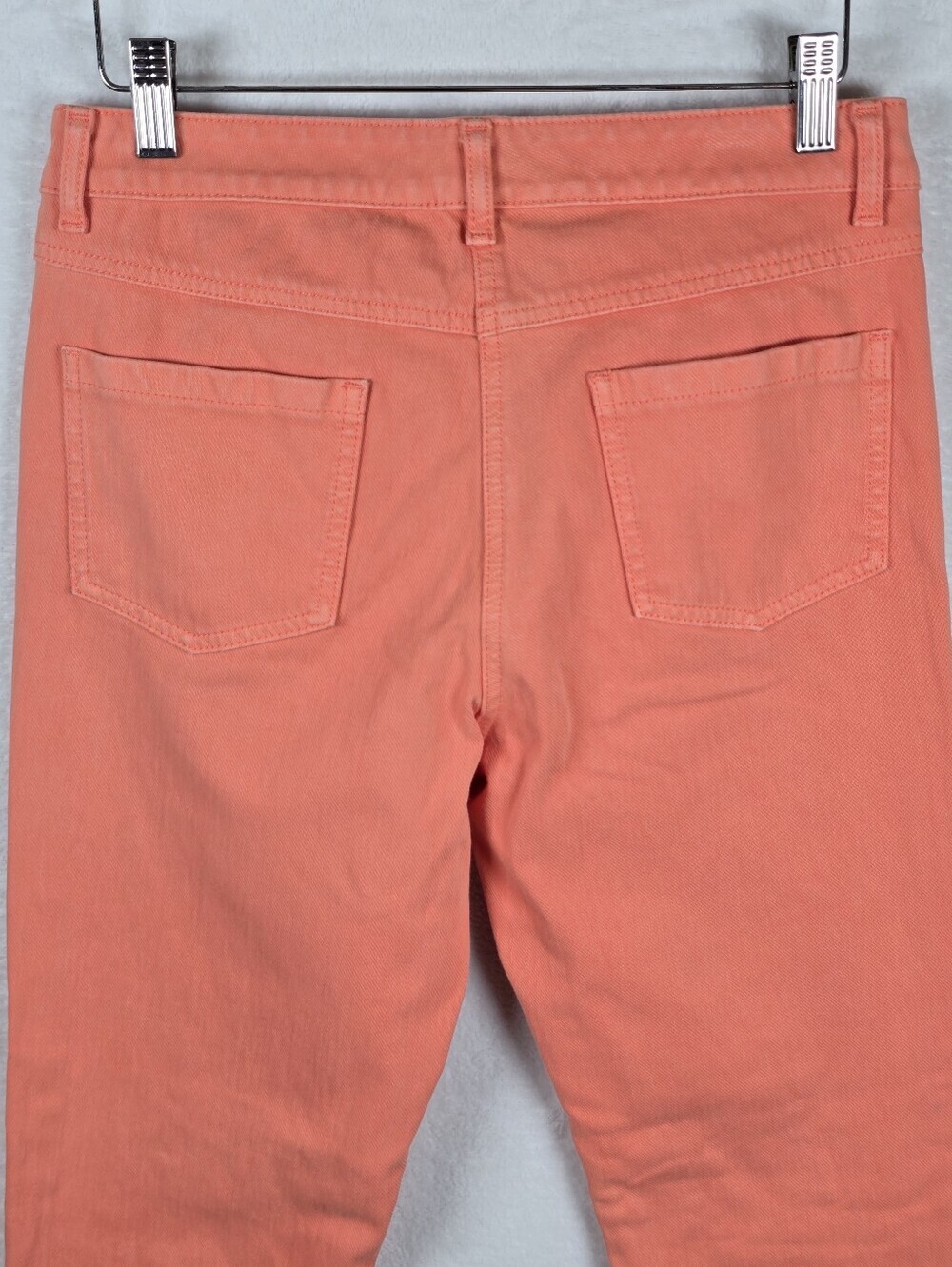 J.McLaughlin Orange Skinny Jeans Sz.6 Casual 5 Pocket Denim Cotton Pants - Picture 6 of 13